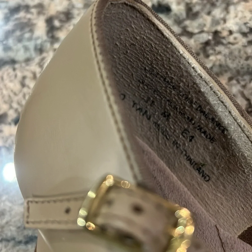 Capezio Tan Heels with Ankle Strap